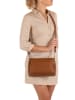 Lucca Baldi Leder-Umhäbgetasche "Melfi" in Hellbraun - (B)26 x (H)19 x (T)9 cm