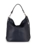 Lucca Baldi Leder-Schultertasche "Bolzano" in Dunkelblau - (B)40 x (H)45 x (T)15 cm