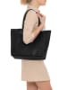 Lucca Baldi Leder-Schultertasche "Spoleto" in Schwarz - (B)34 x (H)28 x (T)14 cm