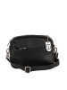 Lucca Baldi Leder-Umhängetasche "Cascina" in Schwarz - (B)22 x (H)18 x (T)9 cm