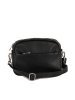 Lucca Baldi Leren schoudertas "Cascina" zwart - (B)22 x (H)18 x (D)9 cm