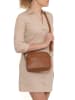 Lucca Baldi Leder-Umhängetasche "Cascina" in Hellbraun - (B)22 x (H)18 x (T)9 cm