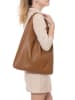 Lucca Baldi Leren shopper "Catanzaro" lichtbruin - (B)46 x (H)35 x (D)5 cm