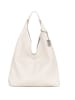 Lucca Baldi Leder-Shopper "Catanzaro" in Beige - (B)45 x (H)36 x (T)5 cm