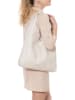 Lucca Baldi Leder-Shopper "Catanzaro" in Beige - (B)45 x (H)36 x (T)5 cm