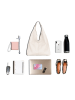 Lucca Baldi Leder-Shopper "Catanzaro" in Beige - (B)45 x (H)36 x (T)5 cm
