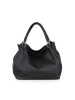 Lucca Baldi Leren handtas "Viareggio" zwart - (B)33 x (H)28 x (D)16 cm
