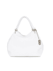 Lucca Baldi Leren handtas "Viareggio" wit - (B)33 x (H)28 x (D)16 cm