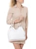 Lucca Baldi Leren handtas "Viareggio" wit - (B)33 x (H)28 x (D)16 cm