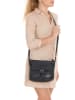Just B Different Leder-Umhängetasche "Foggia" in Schwarz - (B)24 x (H)21 x (T)7 cm