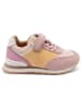 bisgaard Leder-Sneakers in Rosa/ Gelb