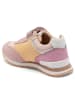 bisgaard Leder-Sneakers in Rosa/ Gelb
