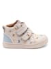 bisgaard Leder-Sneakers in Weiß/ Hellblau