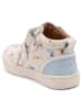 bisgaard Leder-Sneakers in Weiß/ Hellblau