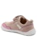 bisgaard Leder-Sneakers in Beige/ Rosa
