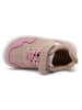 bisgaard Leder-Sneakers in Beige/ Rosa