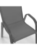 Inkazen 6-delige set: tuinstoelen grijs - (B)51,5 x (H)84 x (D)65 cm