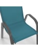 Inkazen 6er-Set: Gartenstühle in Blau/ Grau/ Schwarz - (B)51,5 x (H)84 x (T)68 cm