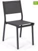Inkazen 6er-Set: Gartenstühle in Anthrazit - (B)46,5 x (H)84 x (T)55,5 cm