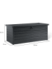 Inkazen Aufbewahrungkiste in Schwarz - (B)165 x (H)63 x (T)70 cm