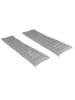 Inkazen 2er-Set: Liegestuhlauflagen in Grau - (L)180 x (B)52 cm