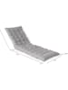 Inkazen 2-delige set: ligstoelenkussens grijs - (L)180 x (B)52 cm