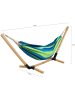 Inkazen Hängematte in Grün/ Blau - (B)270 x (H)95 x (T)105 cm
