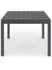 Inkazen Ausziehbarer Gartentisch in Anthrazit - (B)90 x (H)73 x (T)90 cm