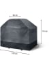 Inkazen Grillbeschermhoes grijs - (B)150 x (H)110 x (D)60 cm