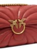 Pinko Leder-Umhängetasche in Bordeaux - (B)26 x (H)19 x (T)11 cm
