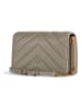 Pinko Leder-Umhängetasche in Taupe - (B)25 x (H)16 x (T)8 cm