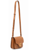COCCINELLE Leren schoudertas lichtbruin - (B)21 x (H)15 x (D)9 cm