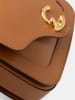 COCCINELLE Leren schoudertas lichtbruin - (B)21 x (H)15 x (D)9 cm