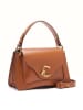 COCCINELLE Leder-Henkeltasche in Hellbraun - (B)24 x (H)16 x (T)9 cm