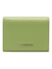 COCCINELLE Leren portemonnee groen - (B)11 x (H)9 cm