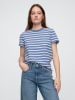 GAP Shirt in Blau/ Weiß