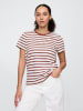 GAP Shirt in Braun/ Weiß