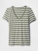 GAP Shirt in Khaki/ Weiß