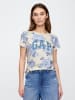 GAP Shirt in Creme/ Hellblau