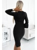 numoco Kleid in Schwarz