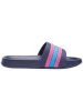 Kangaroos Pantoletten "K-Slide Stripe" in Dunkelblau/Pink