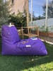 FLORIANE GARDEN Worek w kolorze fioletowym do siedzenia - 60 x 75 x 110 cm