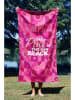 FLORIANE GARDEN Ręcznik plażowy "Pink is The New Black" w kolorze różowym