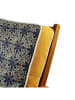 FLORIANE GARDEN Stoelkussen donkerblauw/crème