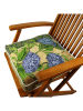 FLORIANE GARDEN Stoelkussen geel/groen/paars