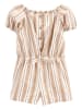 OshKosh Jumpsuit lichtbruin/wit
