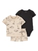 carter's 3-delige outfit beige/zwart