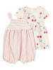 carter's 2tlg. Outfit in Creme/ Rosa