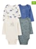 carter's 4er-Set: Bodys in Weiß/ Blau/ Khaki