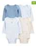 carter's 4er-Set: Bodys in Blau/ Hellblau/ Beige